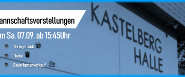 Mannschafts vorstellungen am Sa. 07.09.2019