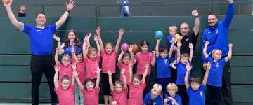 Mit dem Kandelluchs auf Torejagd: SGWD-Minis begeistern beim Spielfest in Bötzingen